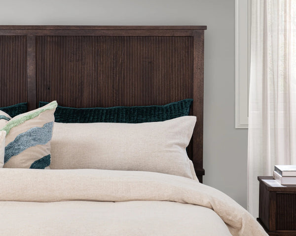 Westlake Queen Bed in Kona Brown - Solid Mango Wood