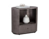 SIENA NIGHTSTAND - OVAL - GUNMETAL