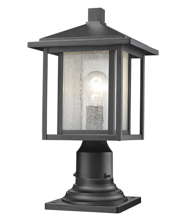 Aspen 1 Light Outdoor in Black Finish