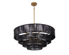 LUMINA CHANDELIER - BLACK JUTE