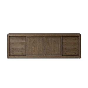 Miko Media Console - Fawn Oak Veneer