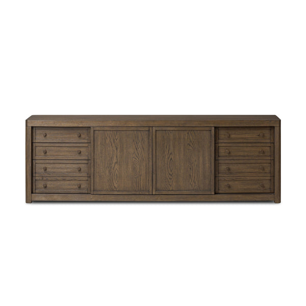 Miko Media Console - Fawn Oak Veneer