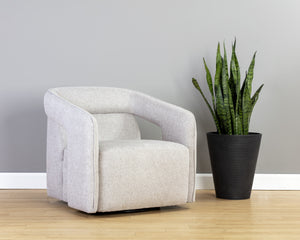 Kendrick Swivel Lounge Chair - Belfast Heather Grey