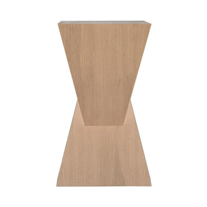 SCULPTURAL OCCASSIONAL TABLE IN NATURAL OAK