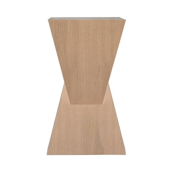 SCULPTURAL OCCASSIONAL TABLE IN NATURAL OAK