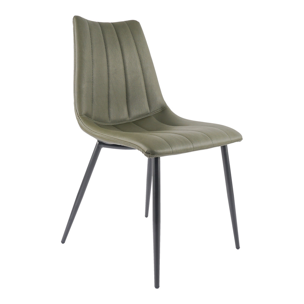 Moe's Alibi Dining Chair Set of 2 in Dark Green