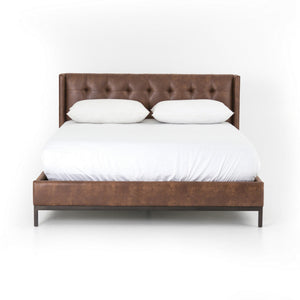 Newhall Queen Bed-Vintage Tobacco