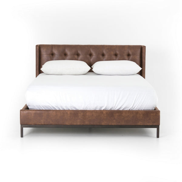 Newhall Queen Bed-Vintage Tobacco