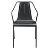 Callum Metal Chair In Metallic Gunmetal