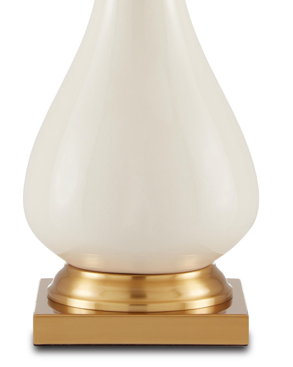 Lynton Cream Table Lamp In Cream Crackle & Brass