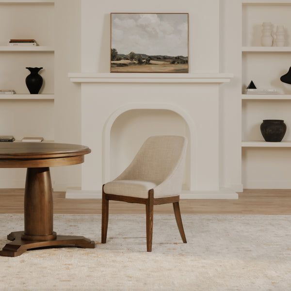 Moe's Edward Dining Chair in Heather Beige