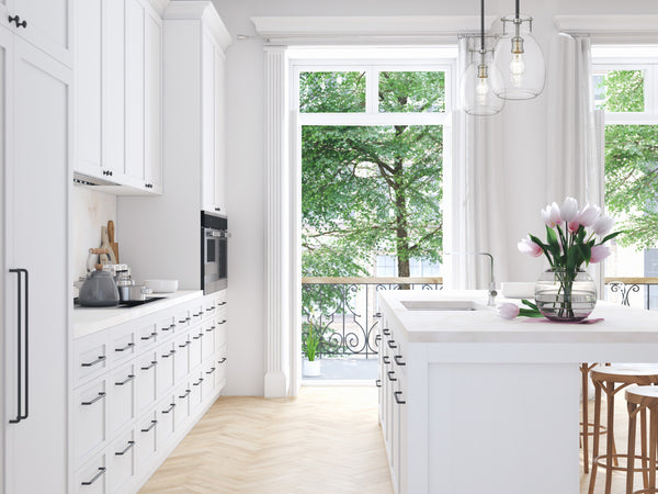 Bella 1 Light Mini Pendant in Matte Black + Brushed Nickel Finish