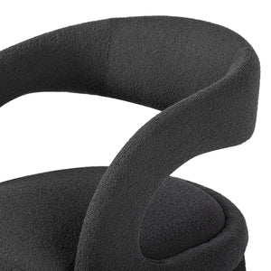 Hawkins Dining Chair In Fiqa Boucle Chrcl
