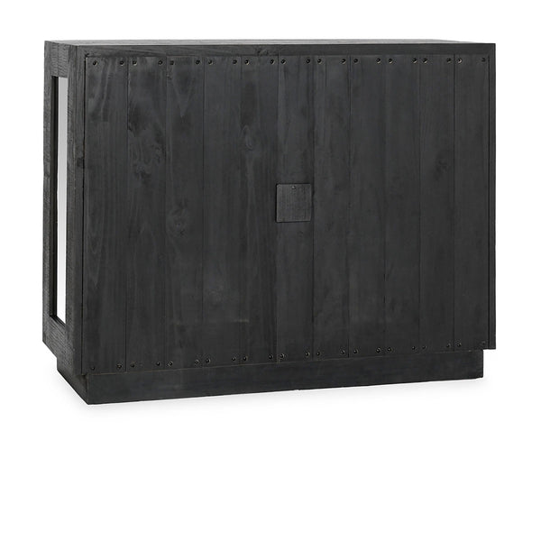 Larson Solid Wood Cabinet with Glass Doors