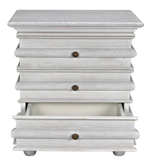Ascona Side Table, White Wash