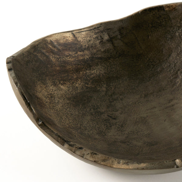 Jagen Outdoor Bowl - Rustic Cast Aluminum