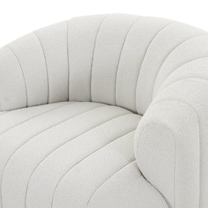 Elliana Swivel Chair In Fiqa Boucle Natural