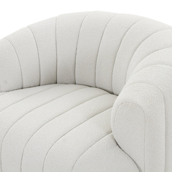 Elliana Swivel Chair In Fiqa Boucle Natural
