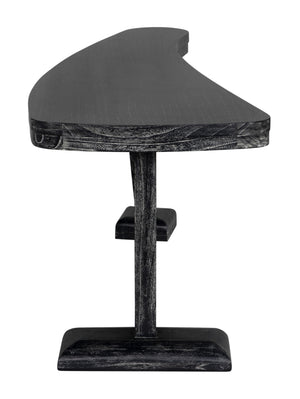 Zigmund Mahogany Desk in Cinder Black