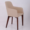 hudson arm fullyupholstered/wb in cream leather