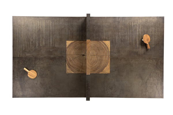 Ping Pong Table In Natural Brown Guanacaste