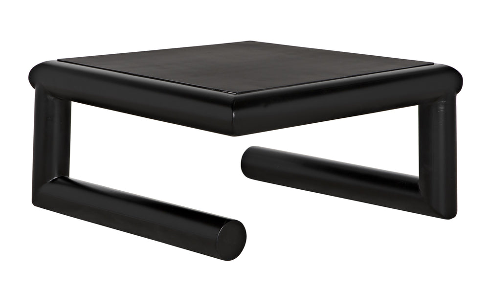 Emerson Industrial Steel Coffee Table in Matte Black