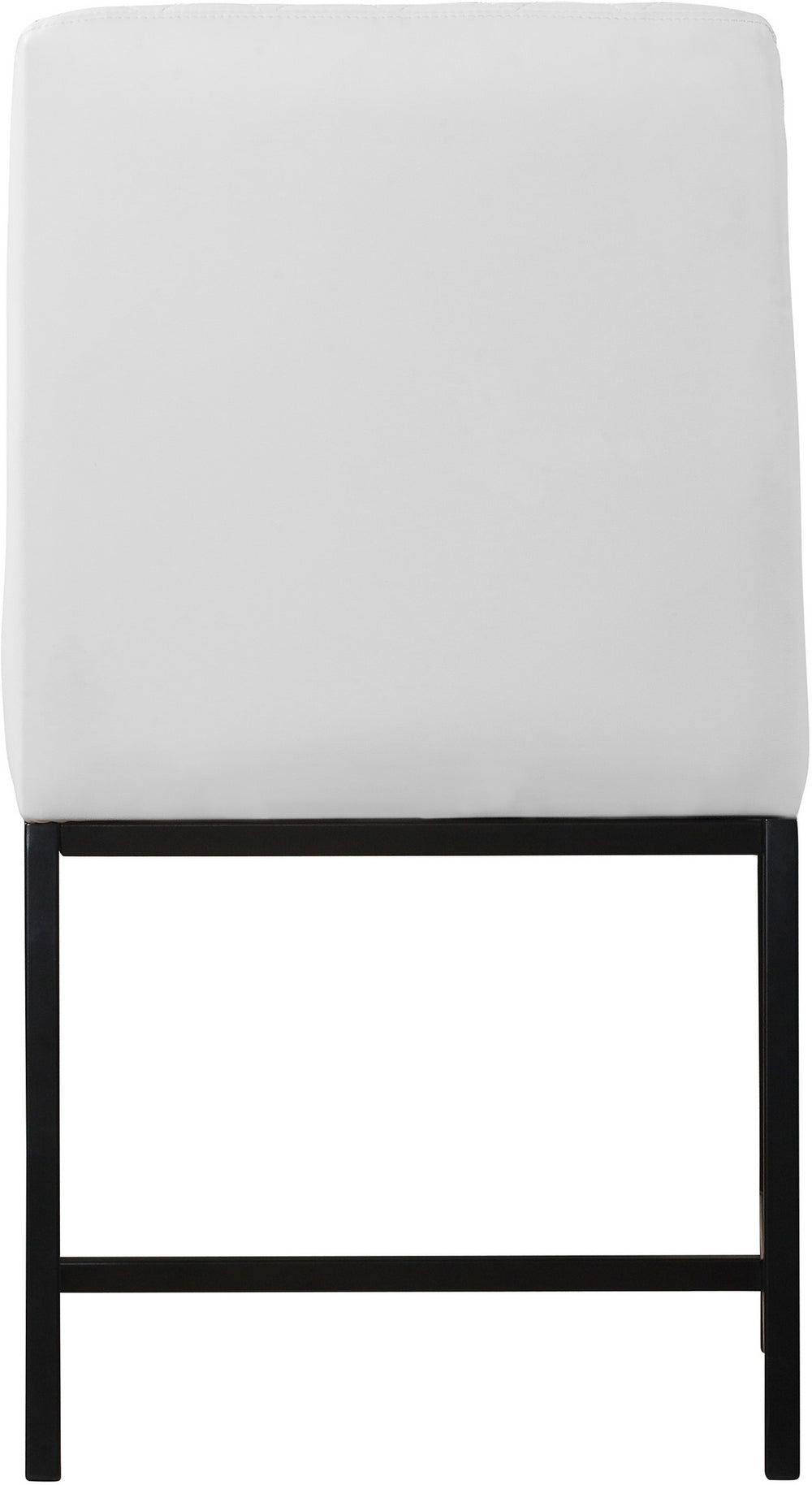 Bernard Dining Chair In White Faux Leather