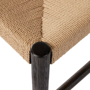 Glenmore Woven Dining Chair In Light Carbon