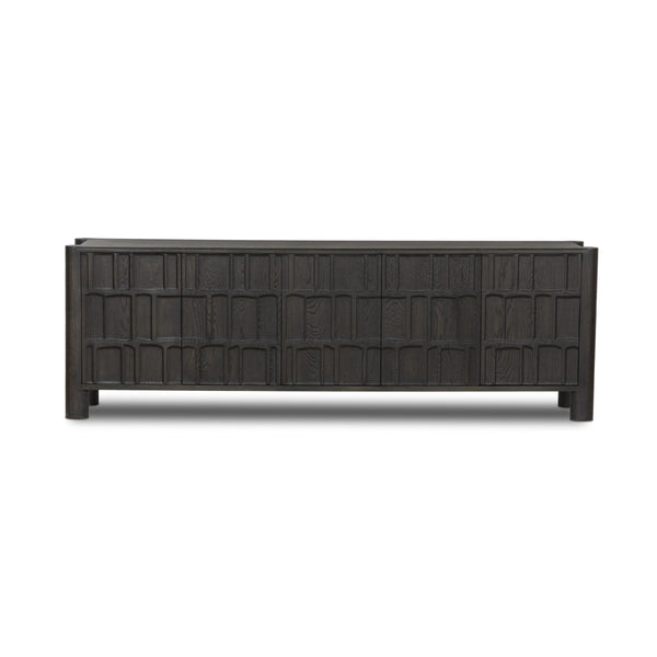 Ezri Media Console - Black Oak