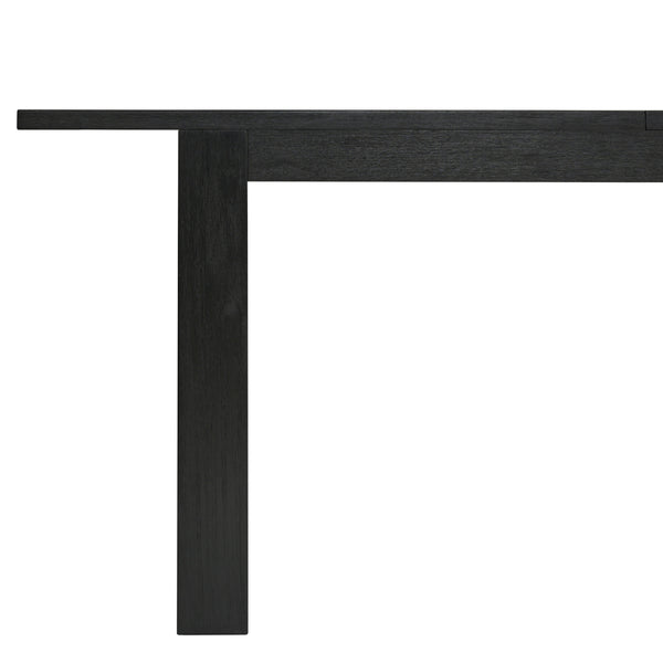 Bedford KD Butterfly Dining Table w/ 20" Ext., Brushed Black 