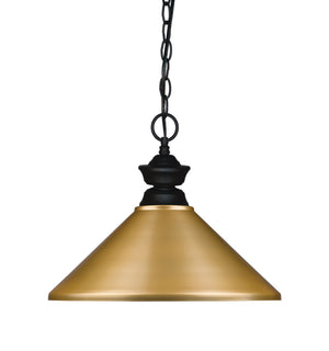 Pendant Lights 1 Light Pendant in Matte Black Finish
