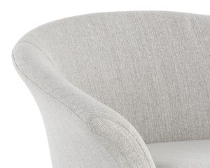 CARINE SWIVEL LOUNGE CHAIR - MINA TAUPE