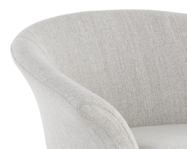 CARINE SWIVEL LOUNGE CHAIR - MINA TAUPE