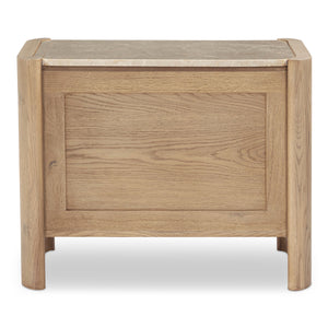 Moe's Lane Nightstand with Marble Top