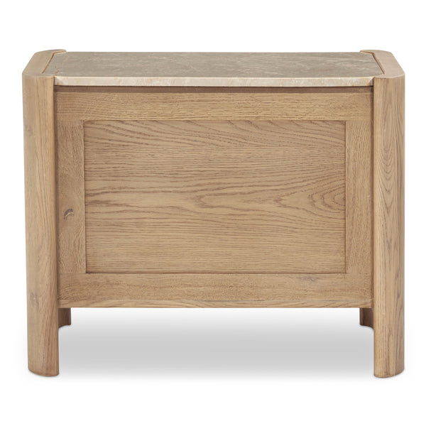 Moe's Lane Nightstand with Marble Top