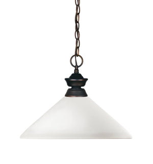 Shark 1 Light Pendant in Olde Bronze Finish