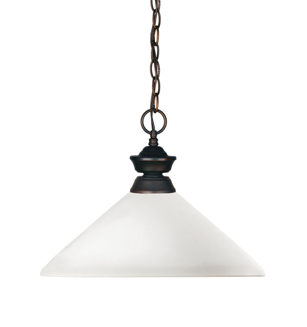 Shark 1 Light Pendant in Olde Bronze Finish