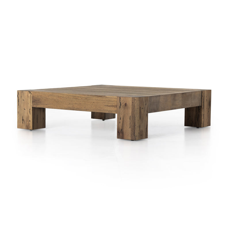 Abaso Coffee Table In Rustic Wormwood Oak
