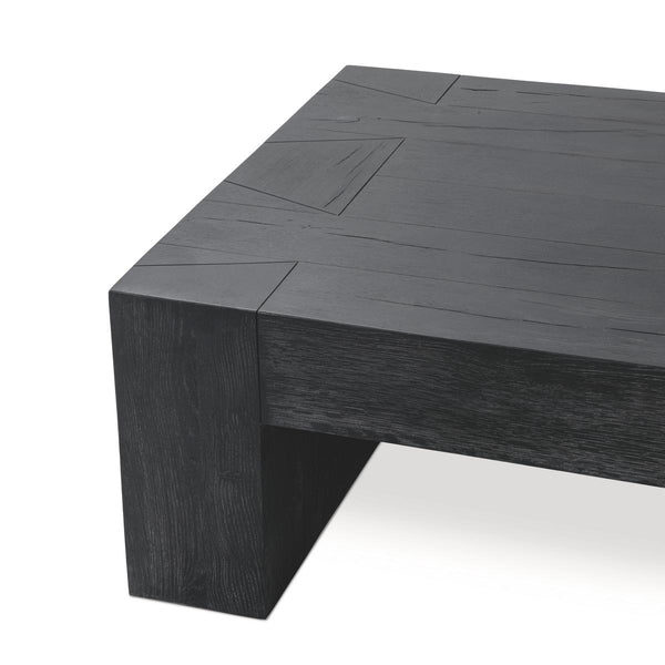 Bristol Solid Wood Coffee Table - Aged Black Finish
