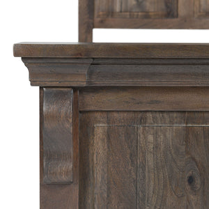 Adelaide Solid Wood Queen Bed - Cocoa Brown