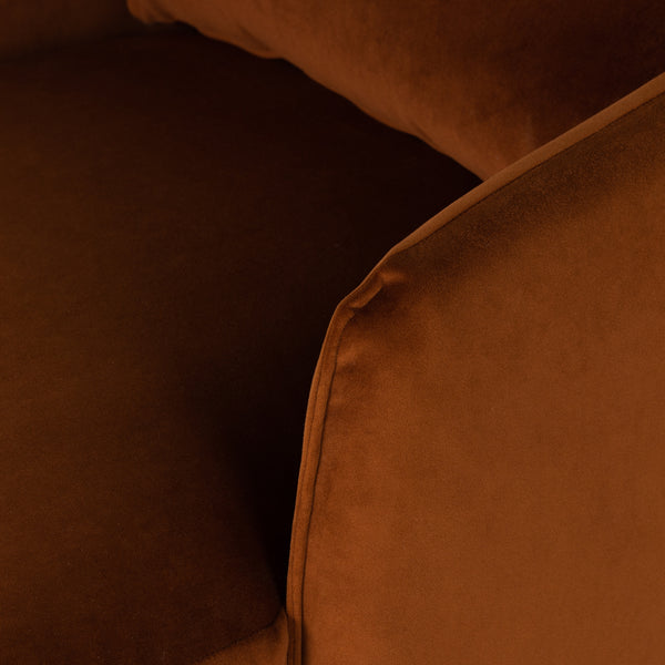 Whittaker Swivel Chair In Bleecker Rust