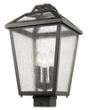 Bayland 3 Light Outdoor Post Mount Light in Oil Rubbed Bronze Finish
