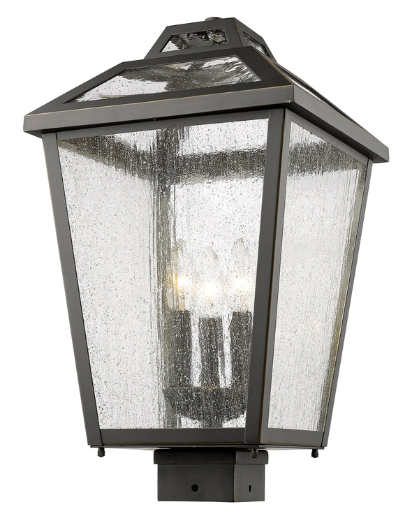 Bayland 3 Light Outdoor Post Mount Light in Oil Rubbed Bronze Finish