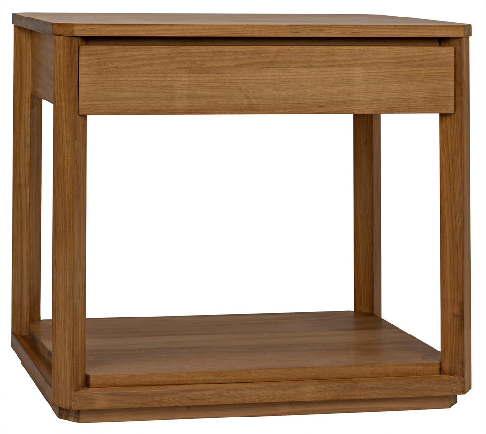 SL11 Side Table, Gold Teak
