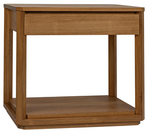 SL11 Side Table, Gold Teak