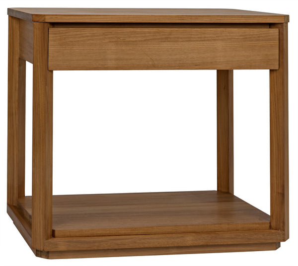 SL11 Side Table, Gold Teak