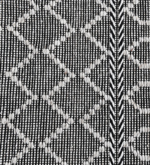 Classic Home Sonora Rug 8'x10' - Black & Ivory, Recycled Fibers