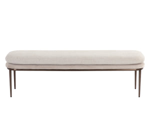 KOFFI BENCH - DARK BRONZE - CHACHA CREAM / MEG TAUPE