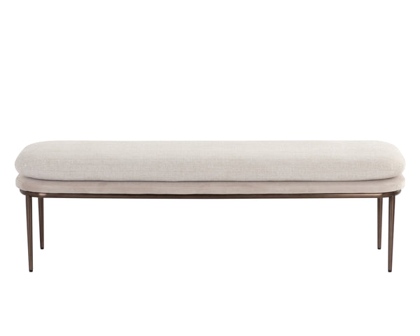 KOFFI BENCH - DARK BRONZE - CHACHA CREAM / MEG TAUPE