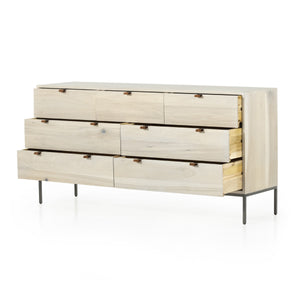 Trey 7 Drawer Dresser In Dove Poplar